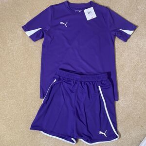 Puma Purple Girls Shirt/Shorts Set Size L NWT